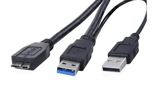 Кабель USB 3 0 A-Male Micro-B Y Power черный 60 см 2 5 фута мощность жесткого диска | Компьютеры и