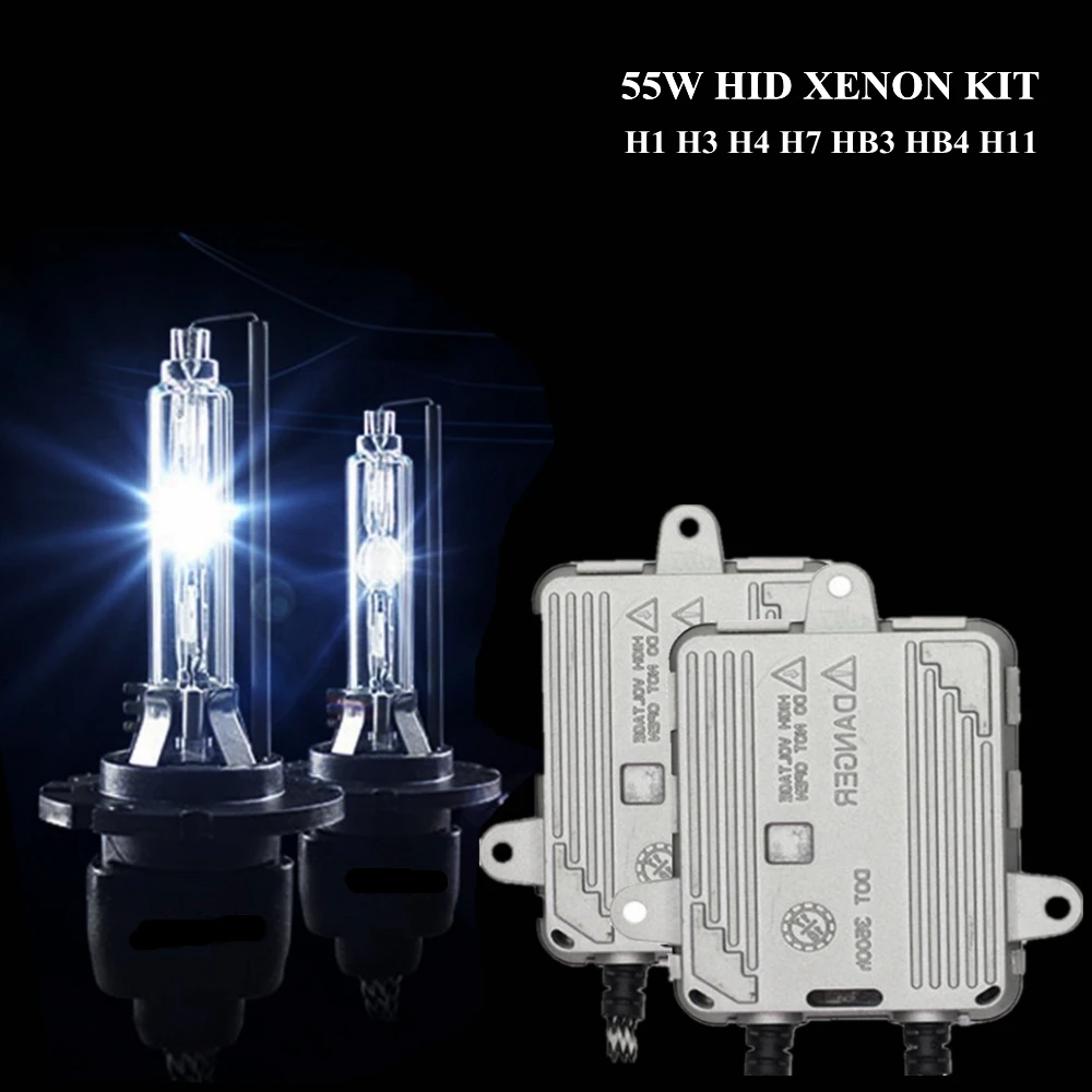 Комплект ксеноновых ламп hid 55 Вт балласт переменного тока для автомобильных фар