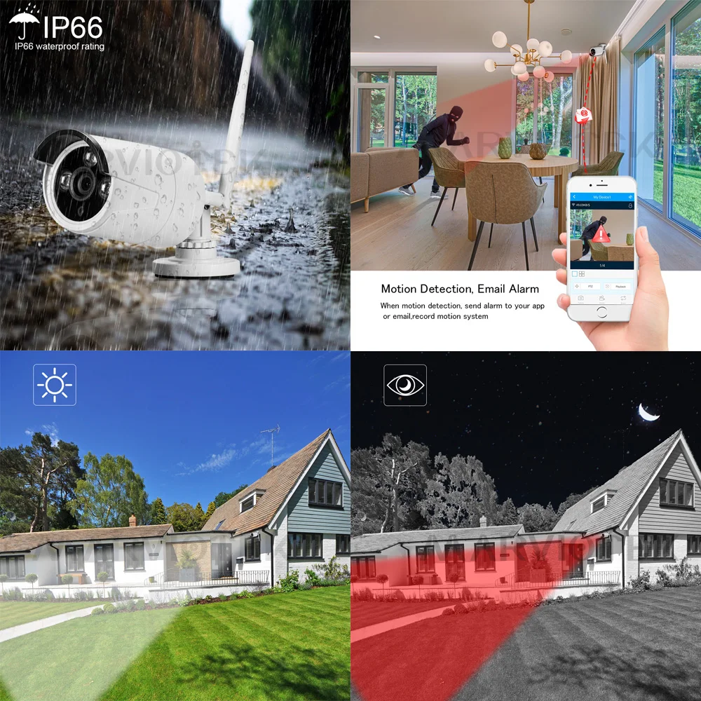 Камера видеонаблюдения 4 канала wi fi 960P 8 каналов ip NVR комплект камер p2p ONVIF для