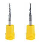 10 шт. R0.75 * D4 * 20,5 * 50L * 2F HRC55 Вольфрамовая твердосплавная конусная шаровая Концевая фреза фрезерный станок фрезерный фреза фрезерный бит деревянный нож инструмент