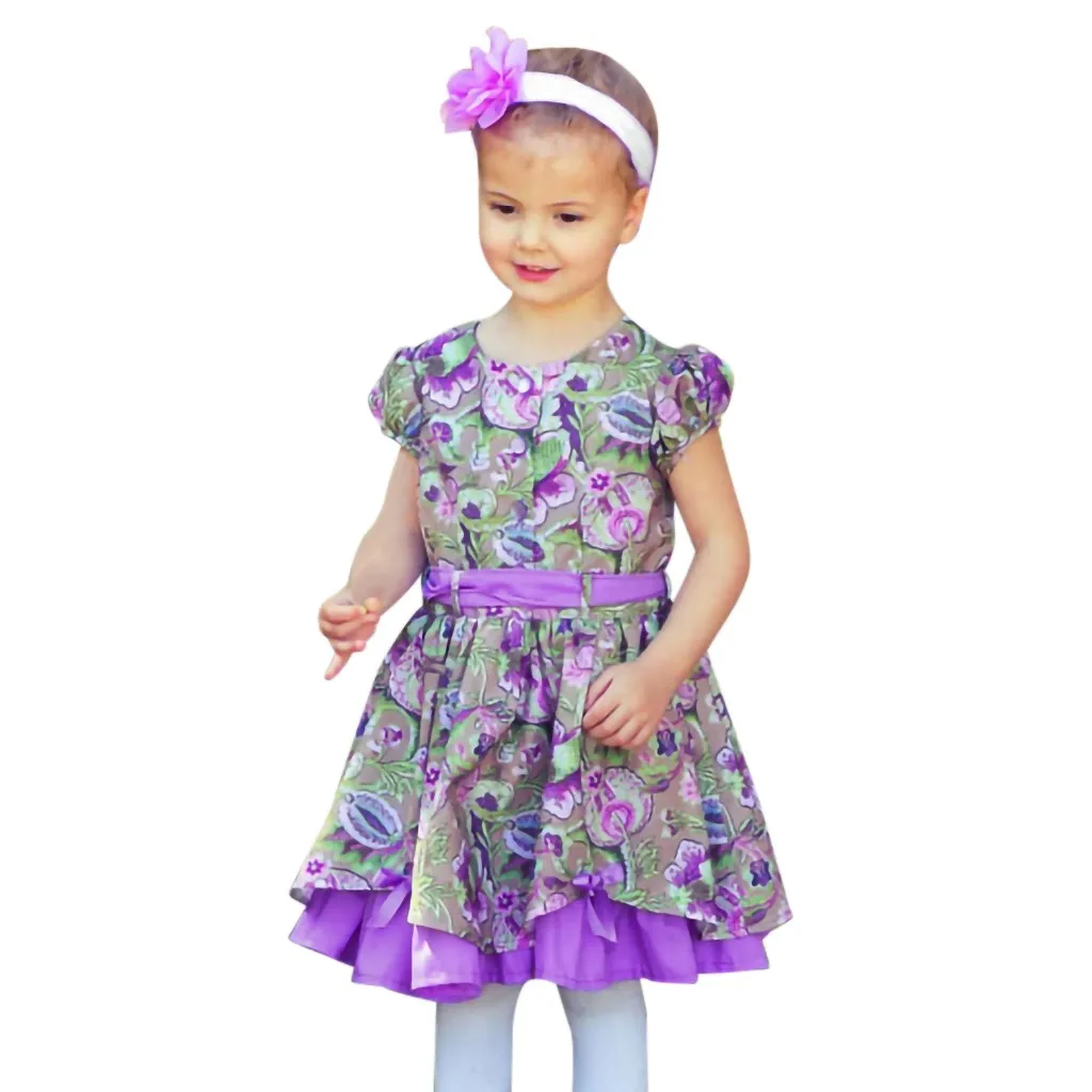 Детское платье для девочек нарядная и элегантная одежда детское с короткими