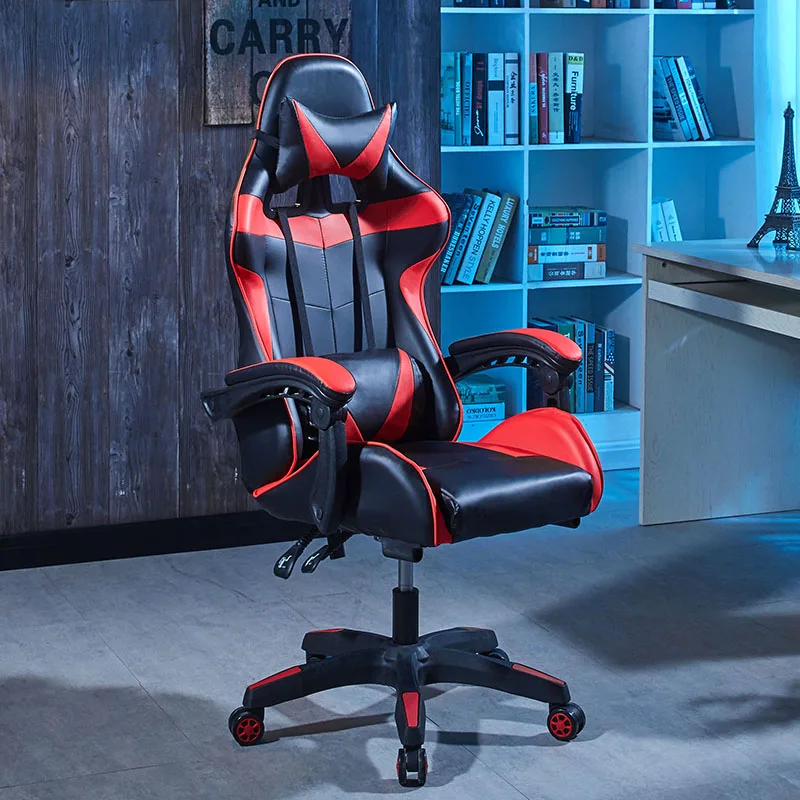 Saisen игровой стул E-спортивный компьютерный для дома офиса белый и красный | Мебель