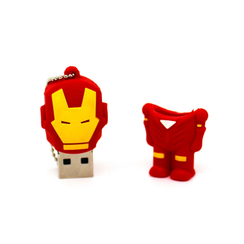 USB флеш-накопитель с мультяшным супергероем 4 ГБ 8 16 32 64 Железный человек |
