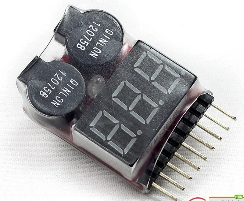2 шт. в 1 Электрический индикатор количества UBEC BB Buzzer тестер напряжения батареи