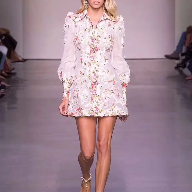 Женское платье знаменитостей высокое качество с длинным рукавом элегантное