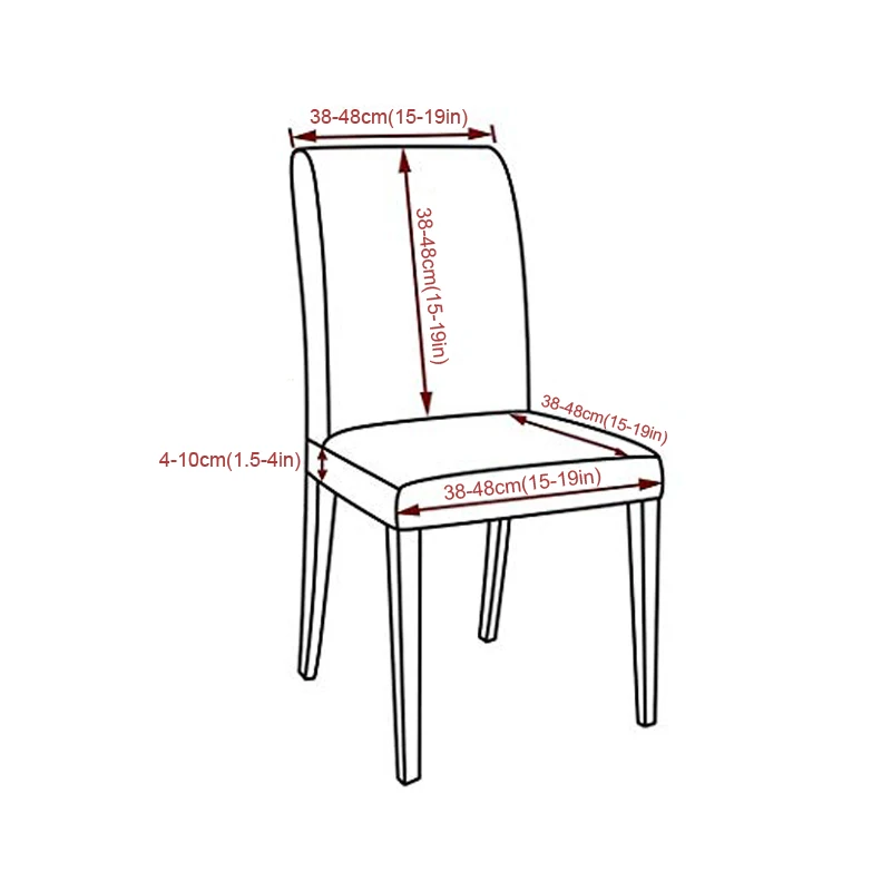 Эластичные чехлы на кресла из спандекса с принтом для свадьбы столовой офиса