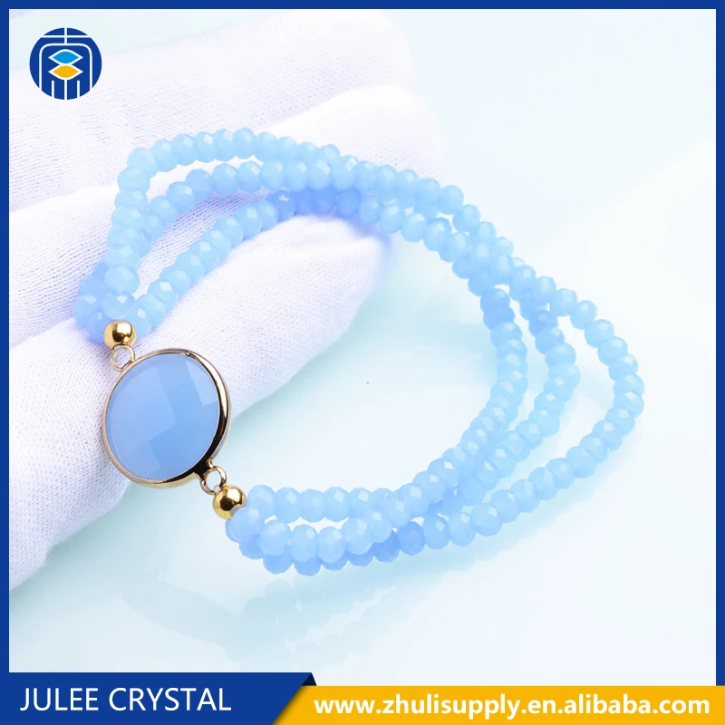 

New Arrived Glass Crystal Beaded Bracelets Rope Colorful Bracelet Femme Handmade Bracelet For Girls