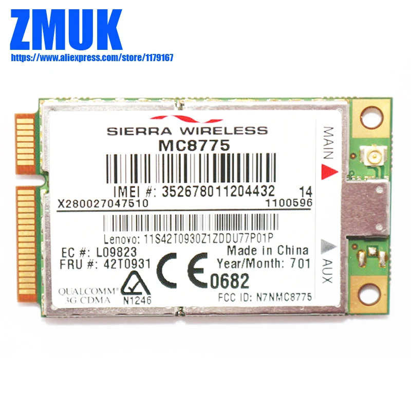 Карта MC8775 7 2 M 3G WWAN для Lenovo Thinkpad T61 T61P X61 X61S R61 X300 Series P/N 42T0931|Сетевые карты| |