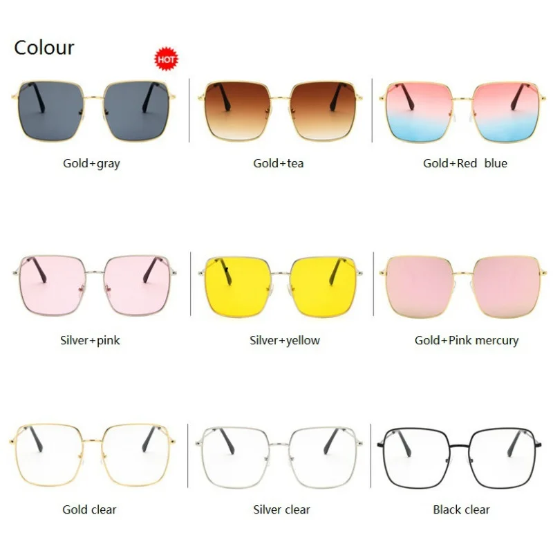 Квадратные негабаритные солнцезащитные очки для женщин oculos Модные Винтажные большие солнцезащитные очки оправа женские солнцезащитные очки UV400