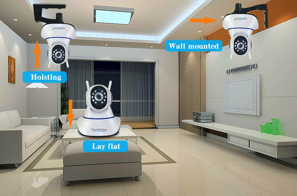 Tiananxun wifi камера 1080P Домашняя безопасность беспроводная ip-камера Wi-Fi CCTV наблюдения sd-карта видео запись Детский Монитор yoosee