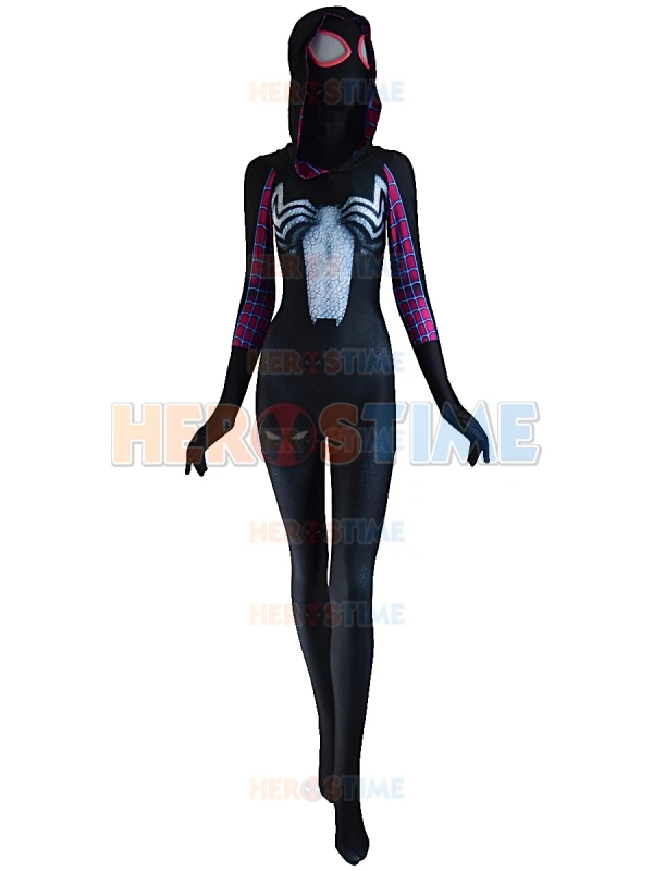 3D Print Gwenom Cosplay Costume Woman Spider-man Costumes Venom Symbiote Gwen Stacy Spider Suit Spider-Woman Bodysuit | Тематическая
