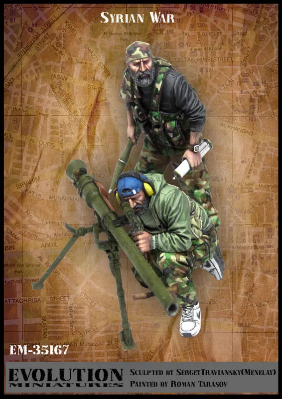 1/35 Сирийская война модель солдата из смолы GK военная тема разобранный и