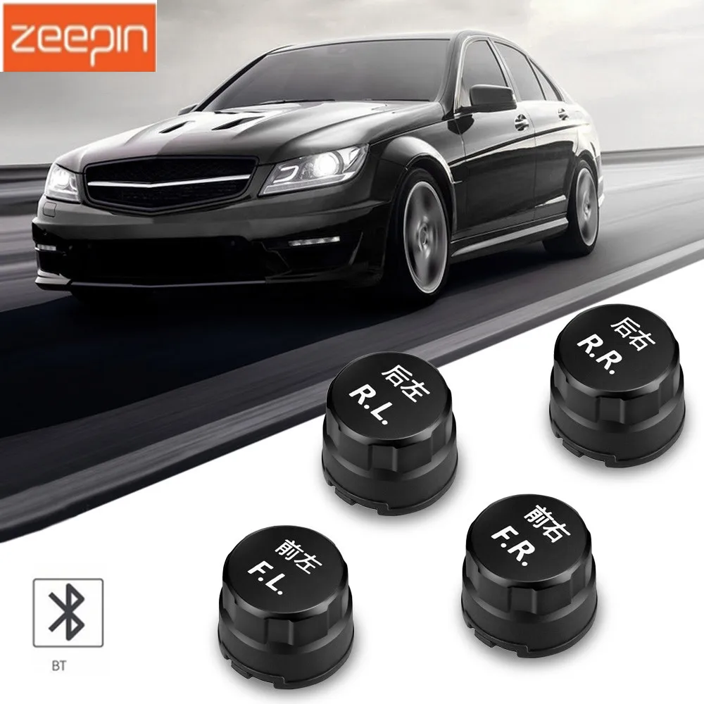 ZEEPIN BLE Bluetooth низкой энергии TPMS автомобильных шин давление мониторы системы 4