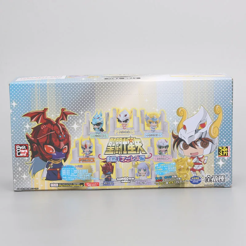 3 oppbag 7 шт./компл. аниме Seiya золотая коробка для яиц ПВХ фигурка Рыцари игрушка Знак зодиака японская модель Фигурка Q издание подарок - Цвет: 3 oppbag