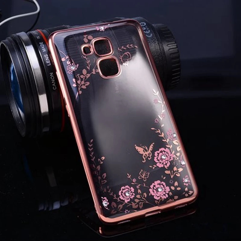 Nephy чехол со стразами для huawei Y5 Y6 ii LYO-L21 P8 P9 P10 lite 2017 Plus Honor 5A 8 прозрачный силиконовый