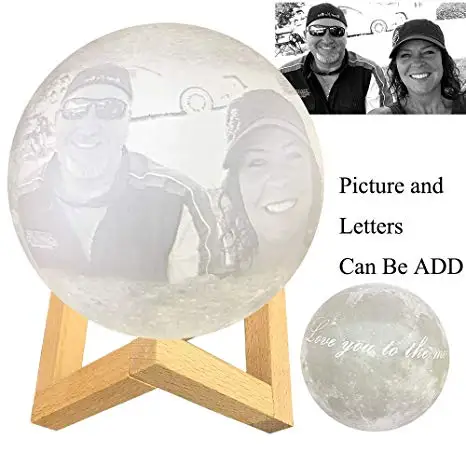 Новое поступление фото индивидуальный 3D принт луна лампа изменение цвета лунный