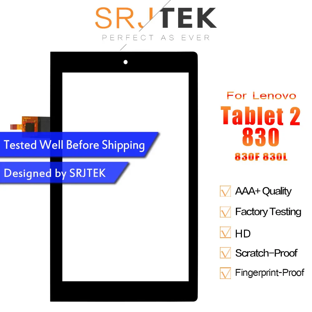 Srjtek 8 &quotсенсорный экран для Lenovo Yoga Tablet 2 830 830F 830L дигитайзер сенсорный сменная
