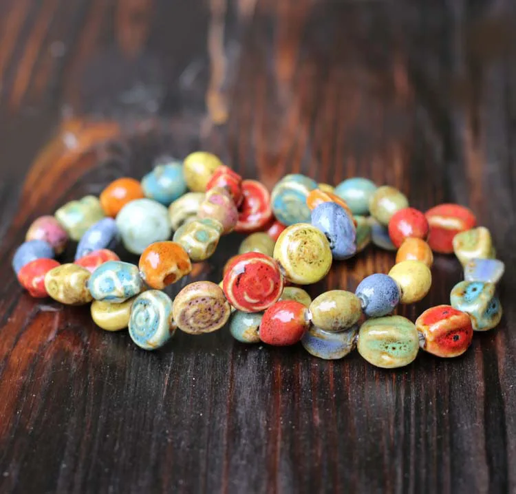 Fashion 2016 Bracelets For Women Ethnic Style Lady Women's Handmade Porcelain Beads Rope Free Shipping #5264 | Украшения и