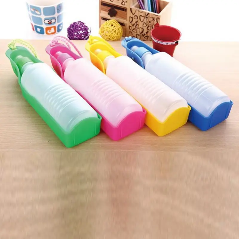 Складная поилка для домашних животных 500 мл/250 мл поилка для домашних собак кошек дорожная поилка для домашних животных пластиковая бутылка для воды переносная дорожная бутылка