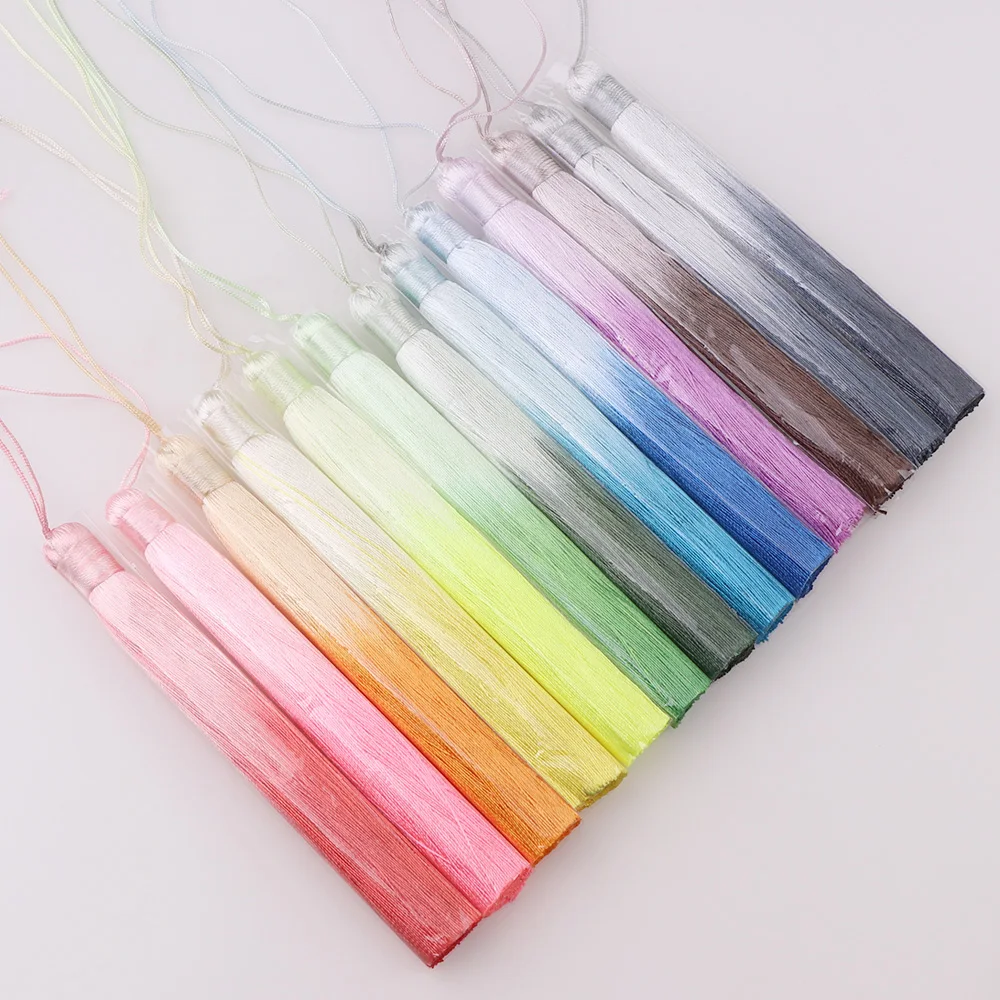 2 шт. шёлковые подвески кисточки градиентного цвета|Ювелирная фурнитура и