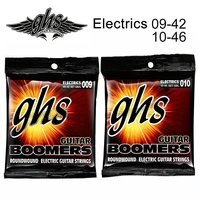 ghs strings electric guitar boomer set extra light nickel steel 09 42 light 10 46