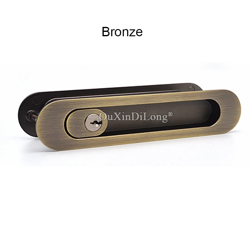 Совершенно новый 2 шт Замок раздвижной двери Европейский врезной дверной крюк