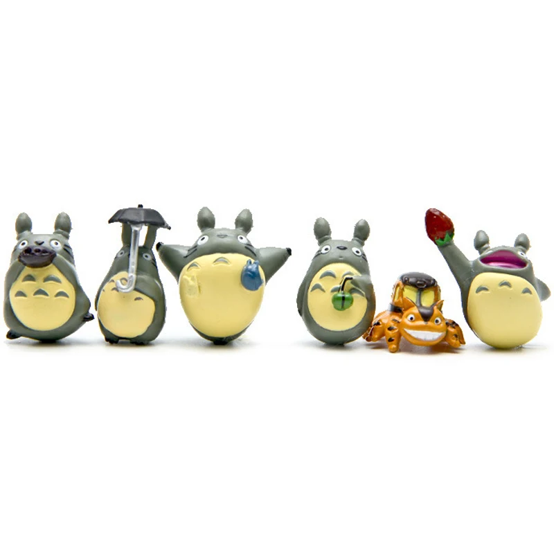 Хаяо Миядзаки Мой сосед Тоторо котобус мини фигура Игрушки DIY ПВХ фигурку