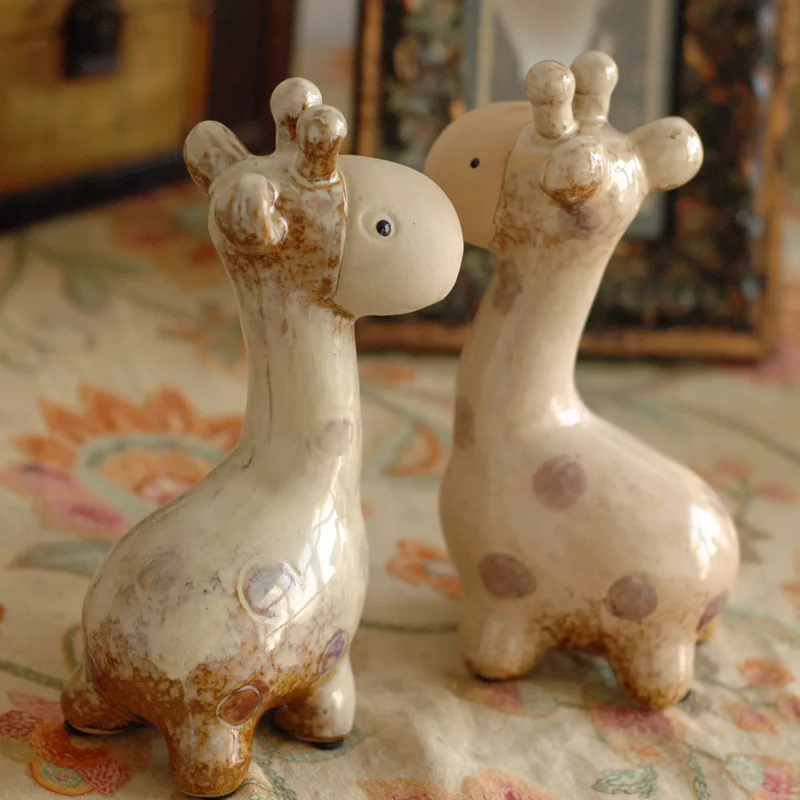 

Creative Ceramic Giraffe Ornaments Multi-Function Home Living Room Study Bedroom Decoration Crafts Wedding Gifts Birthday Gifts