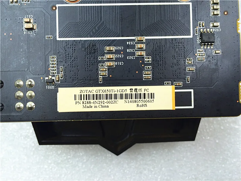 ZOTAC оригинальная видеокарта GeForce GTX 650 Ti 1GD5, видеокарта 128 бит GDDR5, видеокарты для nVIDIA GTX650 Ti Thunder edition, Hdmi, Dvi, VGA