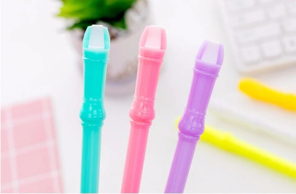 Новая красивая гелевая ручка со свистком с канавками милый мультяшный женский