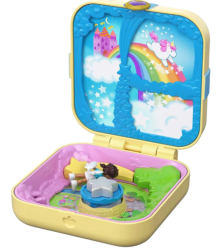 Polly Pocket милая кукла для девочек скрытый мир дом мини-сцена набор для девочек игрушки для детей подарок Русалочка детские игрушки аксессуары