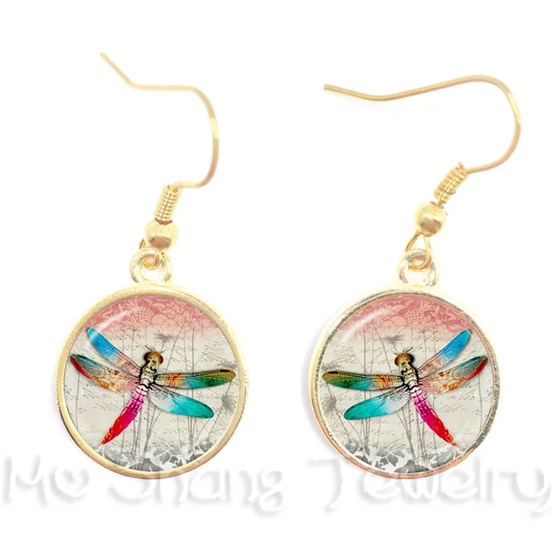 Крылатыми драконами ювелирные изделия Симпатичные Стрекоза 16 мм Кабошон