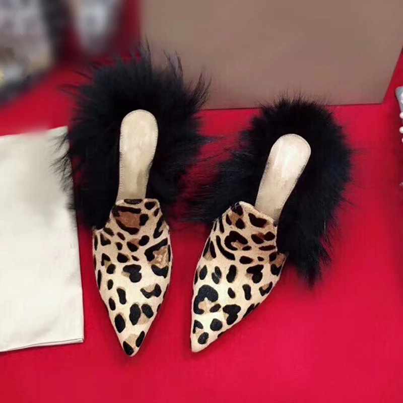 Женские леопардовые туфли лодочки с острым носком на высоком каблуке 10 5 см