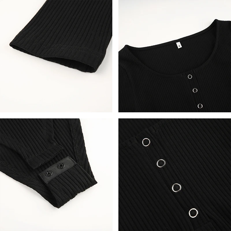 Осенние сексуальные трикотажные облегающие боди в Вертикальную Полоску Rapwriter с