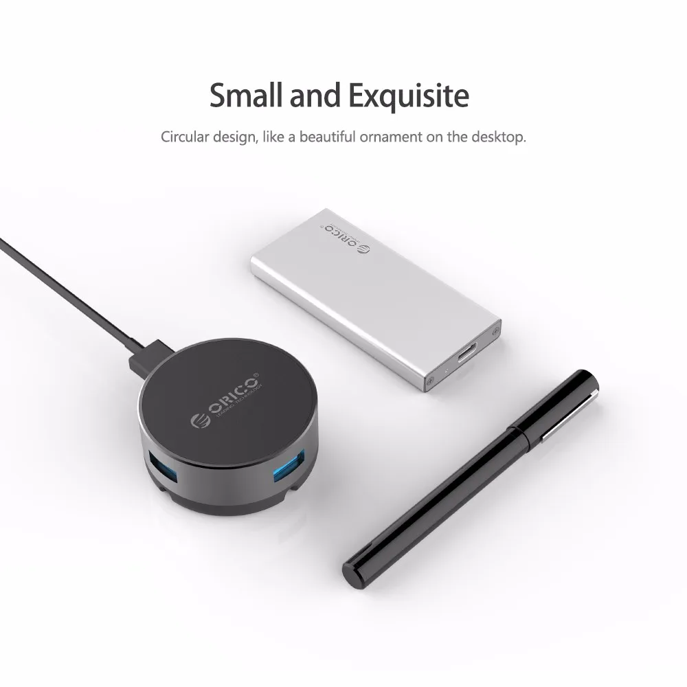ORICO USB3.0 концентратор кабель для мыши адаптер для Notbook алюминиевый сплав 4 порта OTG разветвитель 5 Гбит/с 100 см USB кабель(BNS1
