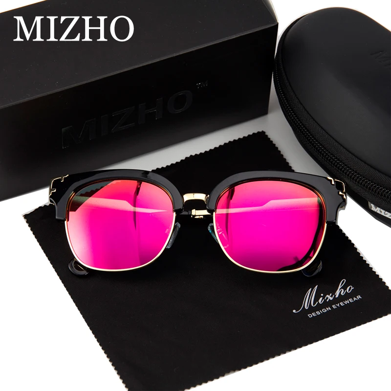 MIZHO Gold Vidrio оригинальные роскошные женские солнцезащитные очки поляризационные