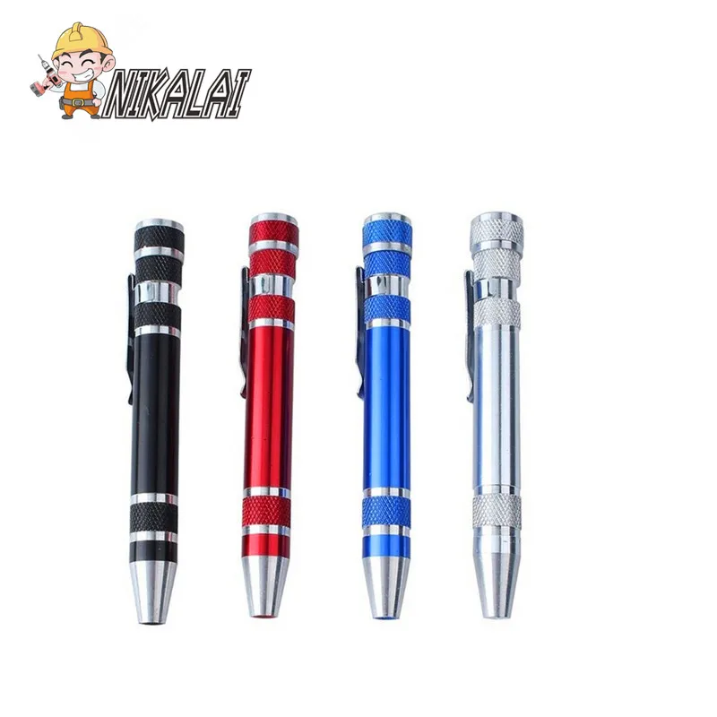 Набор прецизионных отверток 8 в 1 портативный из алюминиевого сплава|mini