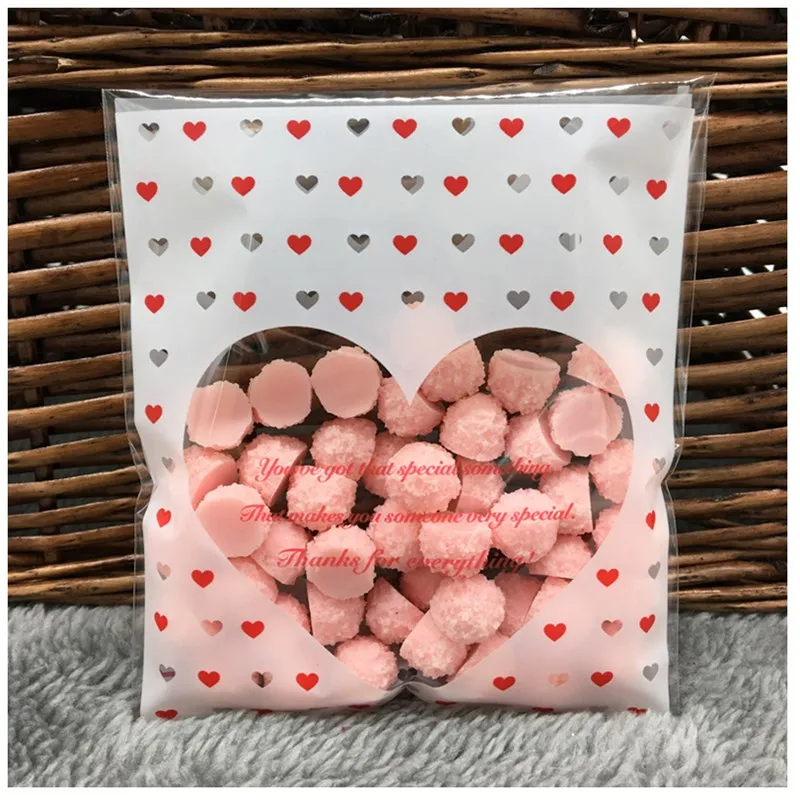 3 50 шт в наборе, 9 цветов печенья конфеты сумки упаковки хлеба lovely самоклеящиеся пластиковые пакеты для печенья и закусок выпечки посылка 10X10+ 3 см - Цвет: 3