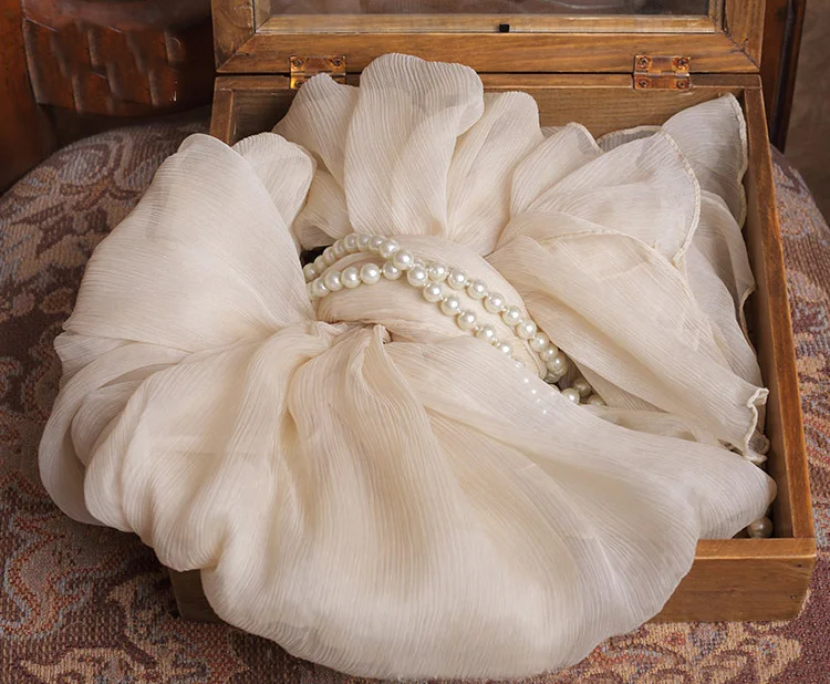 Белый однотонный 100 Шелковый креп пашмины женские шарфы богемная длинная шаль