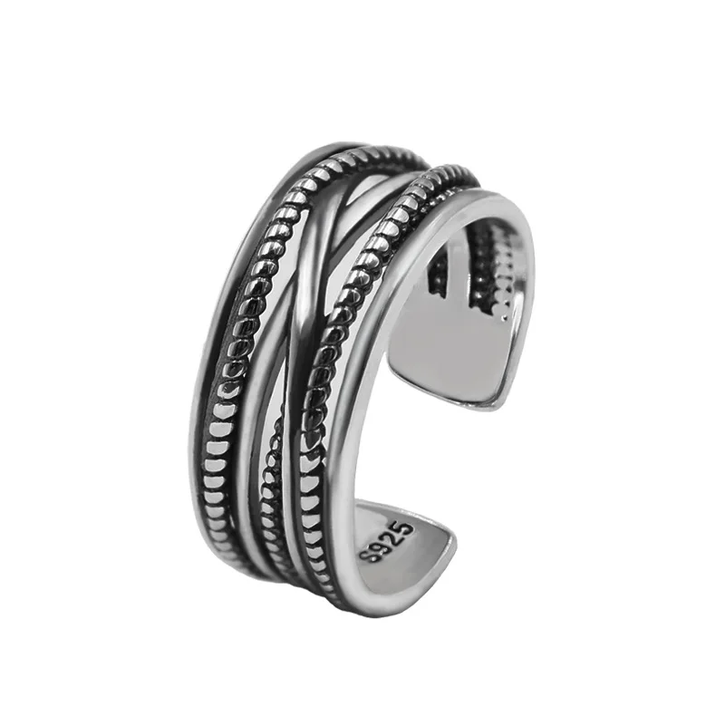 Богемные винтажные серебряные цветные ретро кольца для женщин Bijoux подарок