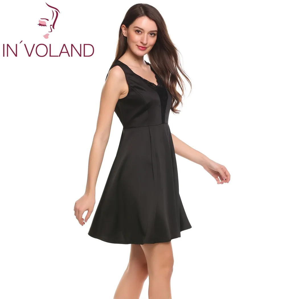 IN'VOLAND кружевное платье большого размера для женщин летнее винтажное