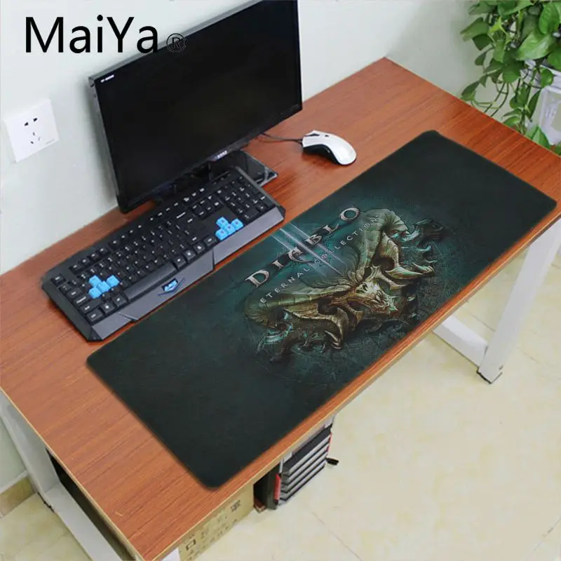 Lock Edge 30x60cm Maiya diablo замок край контроль скорости коврик для клавиатуры ноутбука игровой коврик для мыши xxl настольный ноутбук коврик для мыши геймер Настольный коврик - Цвет: Lock Edge 30x60cm