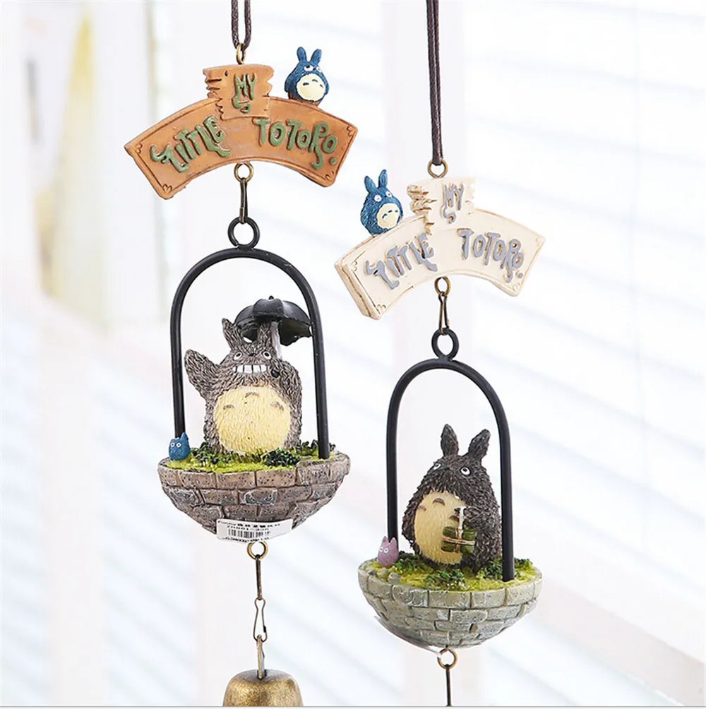 

TOTORO Windbell Wind Bell PVC Action Figure Resin Collection Model Toy Doll Gift