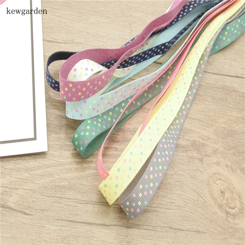 Kewgarden 1 1/2 &quot40 мм горошек Grosgrain ленты вручную изготовленная лента DIY Бант