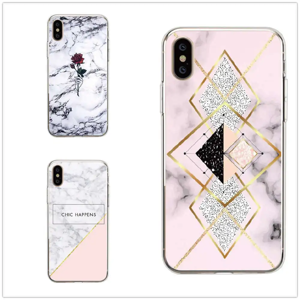 New Marble Mobile Phone Case for For IPhone 6S 7 8 Plus X XS XR MAX Fashion Fantasy Advanced Safety TPU Cover Smooth Surface |