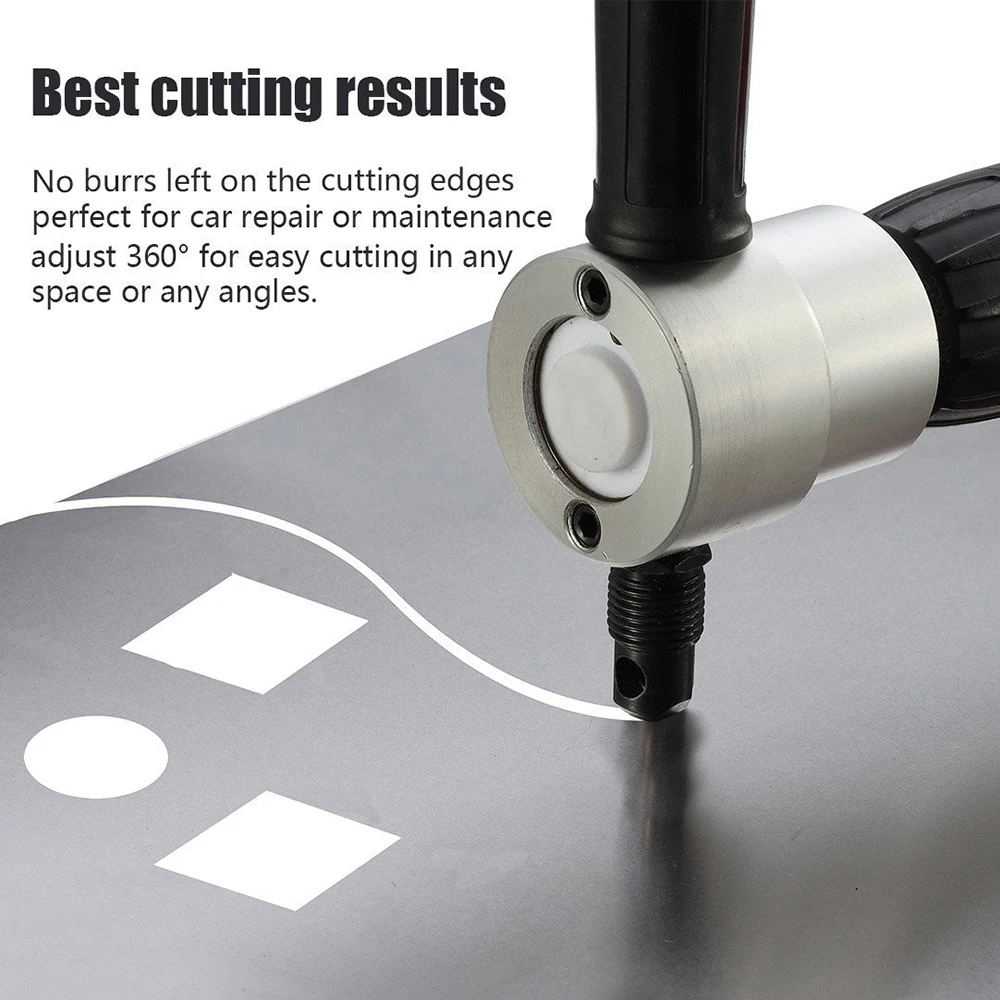 

Gary Black Double Head Sheet Nibbler Metal Cutter Drill Attachment