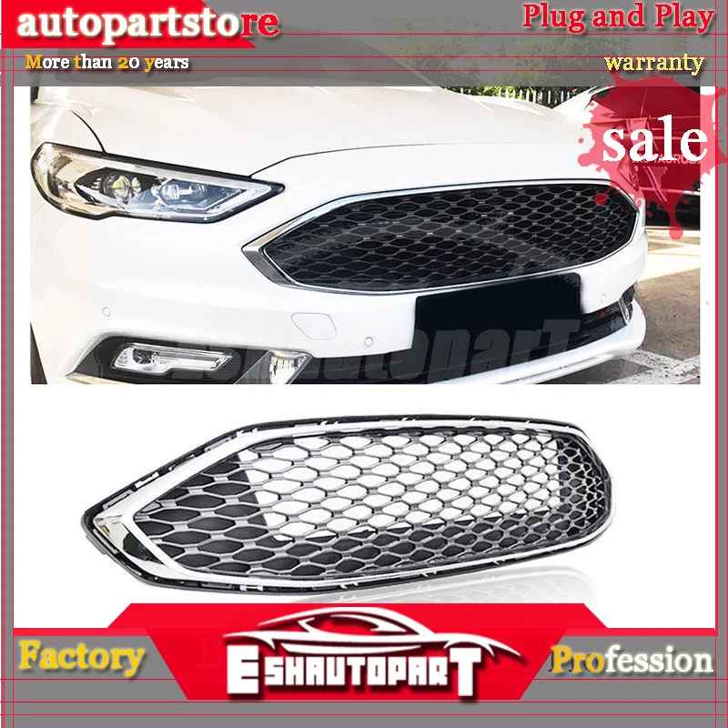 Черный Передний бампер хромированная сотовая решетка для- Ford Fusion аксессуары
