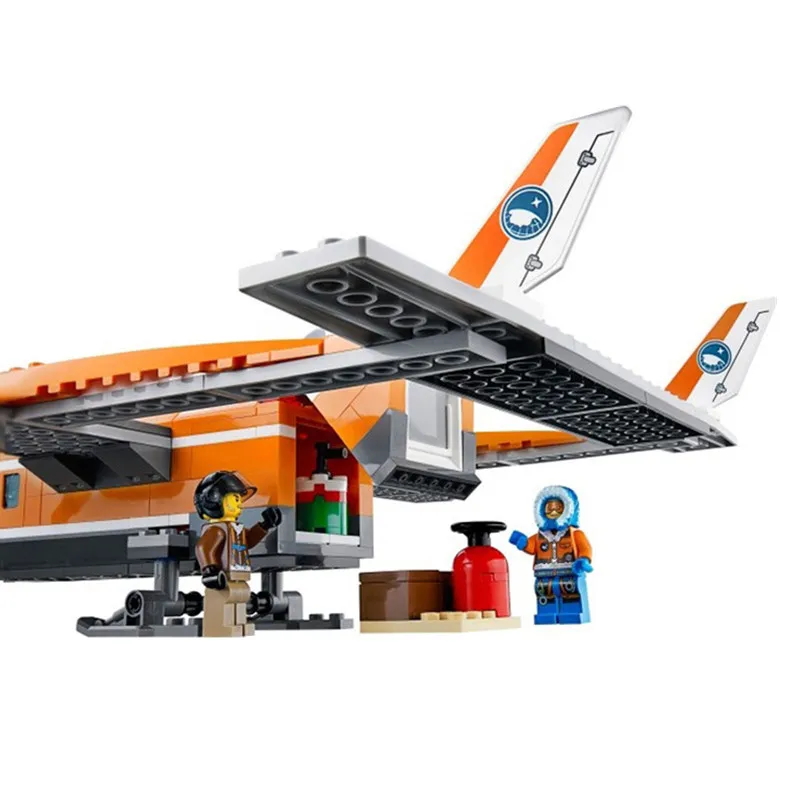 391 шт. Новый Arctic Supply Plane Compatibie Строительные блоки Набор игрушек DIY Развивающие