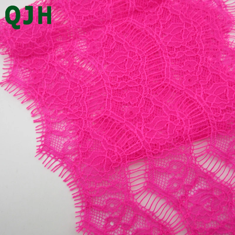 

Beautiful 1.5m/pcs Blue&Rose Red Eyelash Lace Trims 12cm Width DIY Handmade Home Decoration Garment Accessories