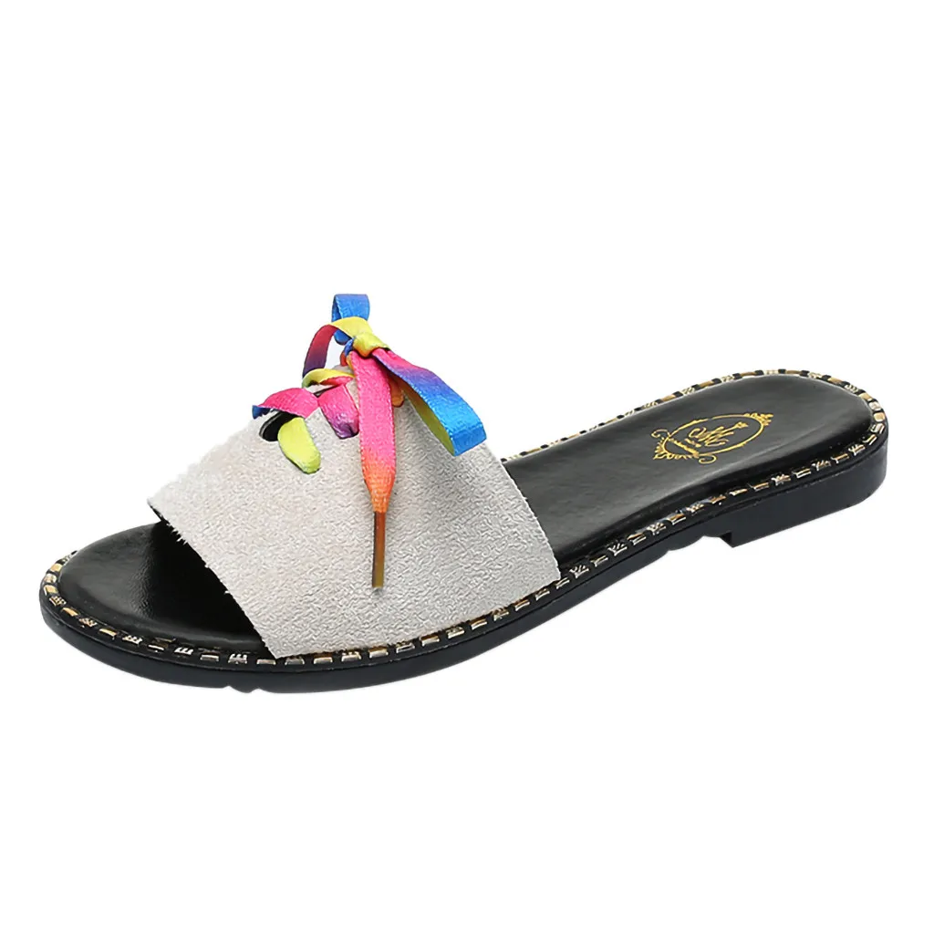 Женские летние тапочки SAGACE с цветами модные повседневные домашние Нескользящие